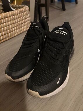 Nike Black and White Air270 Running Shoes